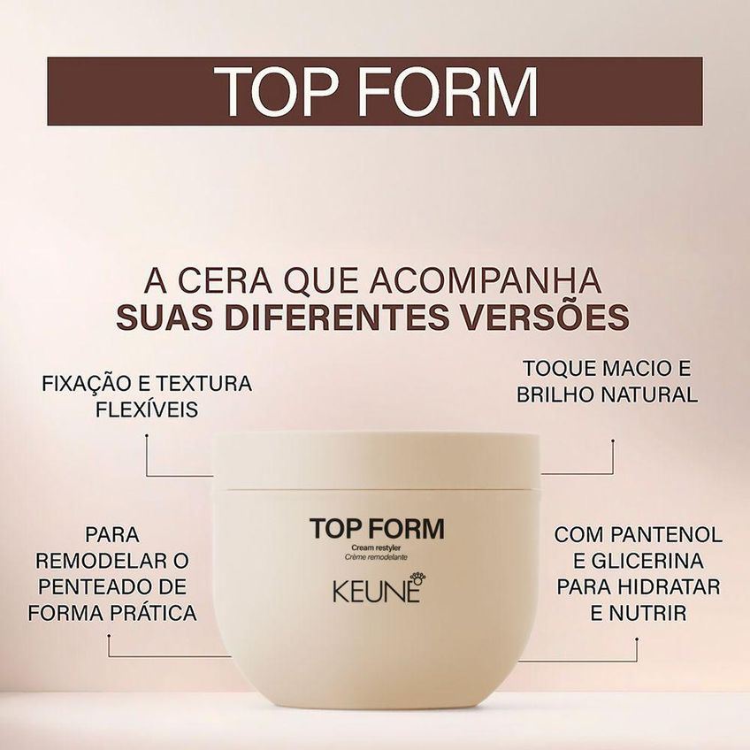 Cera Modeladora Keune Top Form Fixação Flexível 100ml - imagem 4