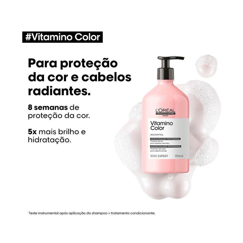 Kit De Tratamento Capilar Vitamino Color Home Care Oil 30 Proteção Da Cor Nutrição L'Oréal Paris - imagem 3