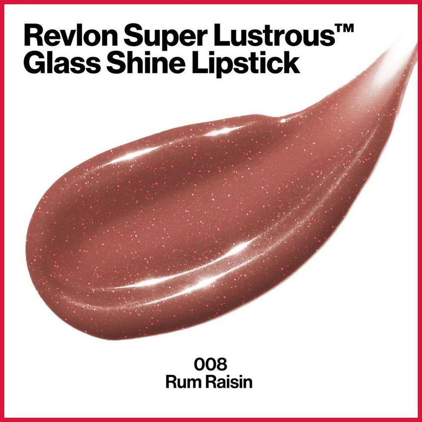 Batom Super Lustrous Glass Shine Rum Raisin Com Acabamento Vítreo 4g Revlon - imagem 4