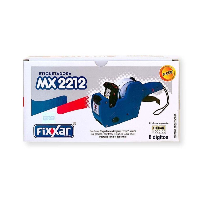 Etiquetadora Manual MX 2212 1 Linha 8 Dígitos Bivolt Fixxar - imagem 4