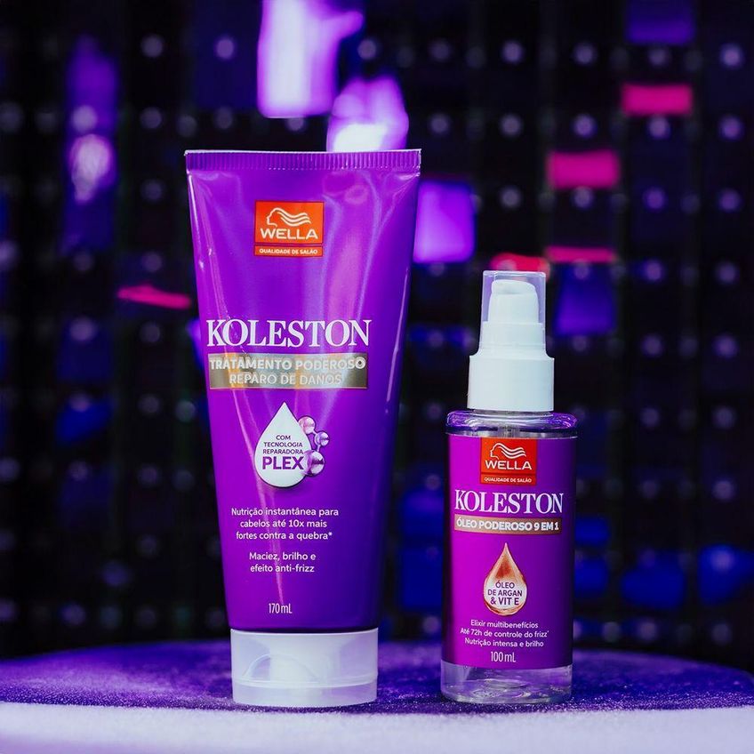 Kit De Tratamento Capilar Koleston Poderoso Óleo Nutrição E Brilho Wella - imagem 3