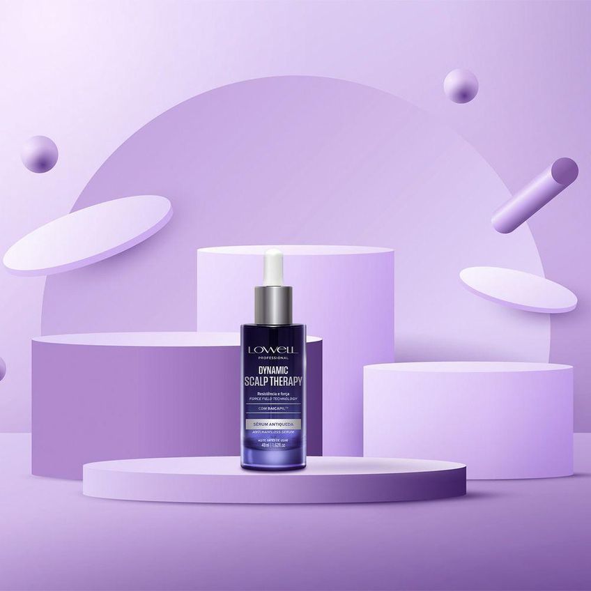Kit De Tratamento Capilar Lowell Dynamic Scalp Therapy Shampoo E Sérum 240ml 48ml - imagem 3