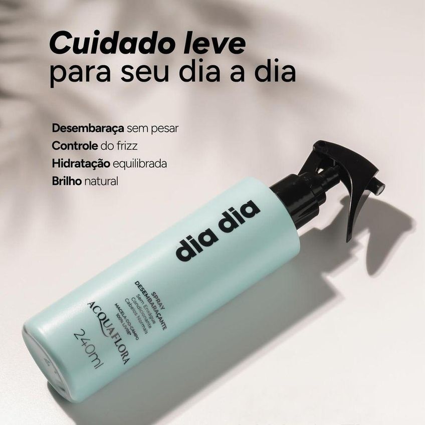 Leave-in Acquaflora Dia Controle De Frizz Multicolorido 240ml - imagem 3