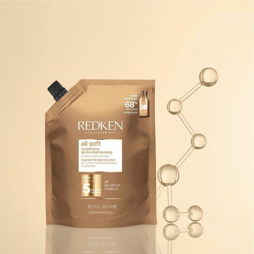 Condicionador All Soft Maciez Imediata Formato Refil 500ml Redken - imagem 4