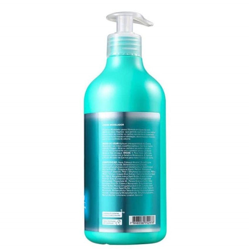 Creme Modelador De Cachos Cacho Mágico E Definição Multicolorido Lowell 500ml - imagem 2