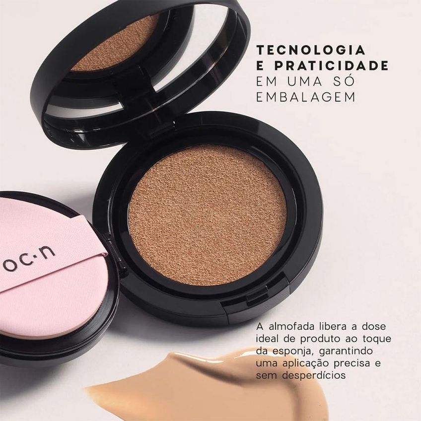 Base Edition Cushion Foundation 030 Cobertura Leve Efeito Matte Bege Oceane - imagem 2