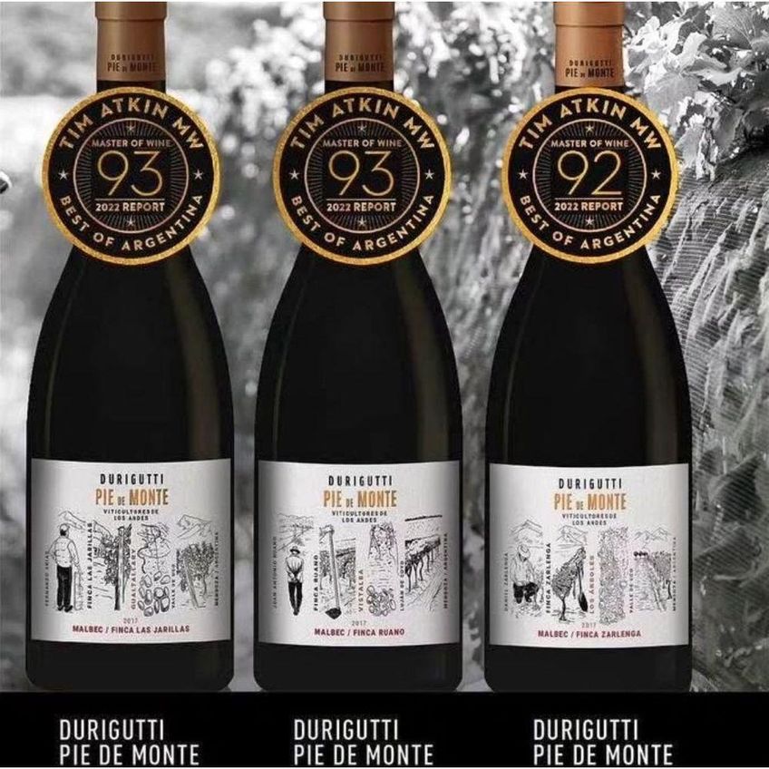 Vinho Tinto Seco Malbec Mendoza Argentina Durigutti Family Winemakers Pie De Monte 750ml - imagem 3