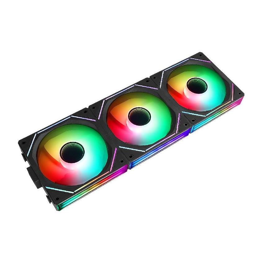 Kit 3 Fans Rise Mode Magneto Pro 120mm Argb Preto - Rm-mapro-argb-b - imagem 3
