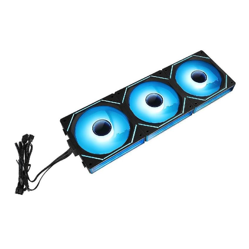 Kit 3 Fans Rise Mode Magneto Pro 120mm Argb Preto - Rm-mapro-argb-b - imagem 4