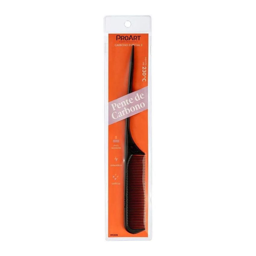 Pente Para Cabelo Special 2 Com Separador De Mechas Até 230 Graus C Anti Estático Proart - imagem 3