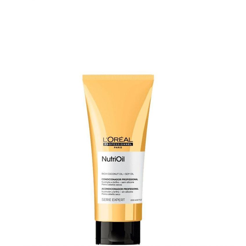 Condicionador Serie Expert Nutrioil Nutrição Para Cabelos Secos 200ml Multicolorido L'Oréal Paris - imagem 3