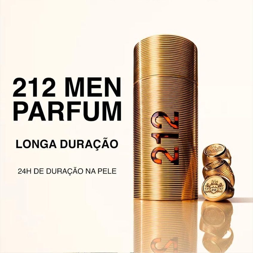 Perfume 212 Men Parfum Masculino Eau De Parfum 100ml Carolina Herrera - imagem 4