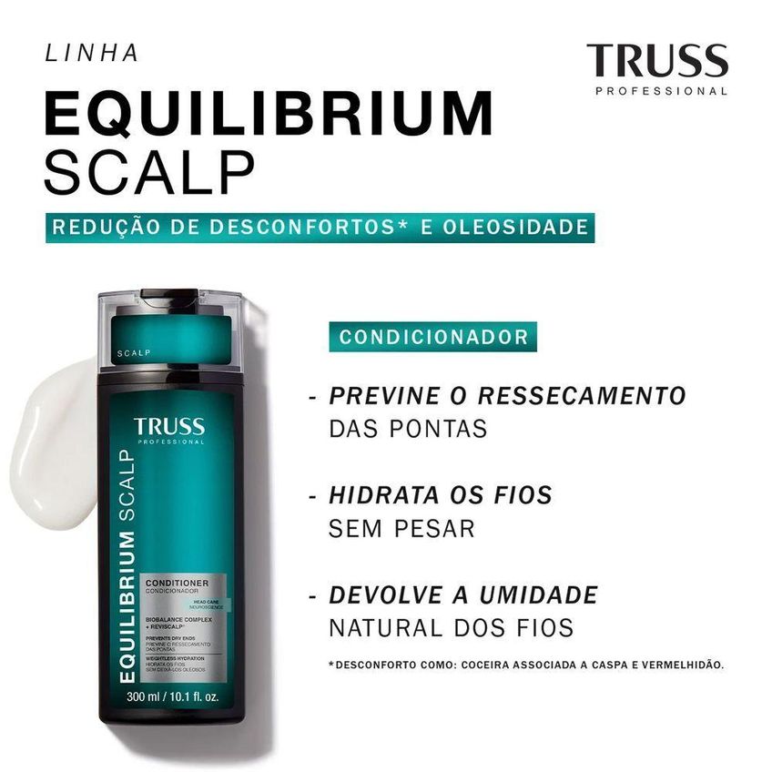 Condicionador Truss Equilibrium Scalp Com Hidratação Leve 300ml - imagem 3