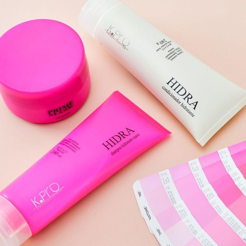 Kit De Cuidados Para Cabelo Hidra Shampoo Máscara E Protetor Térmico Multicolorido K.pro - imagem 3