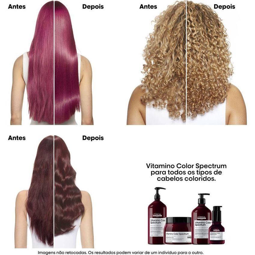 Kit De Tratamento Capilar Vitamino Color Spectrum Preserva A Cor 500ml L'Oréal Paris - imagem 4