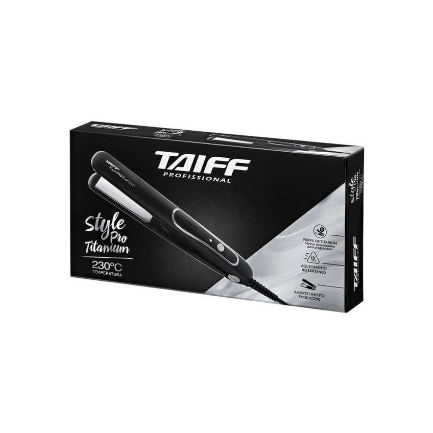 Prancha De Cabelo Style Pro Titanium Placas De Titânio 230c Tecnologia Iônica Taiff Bivolt - imagem 2