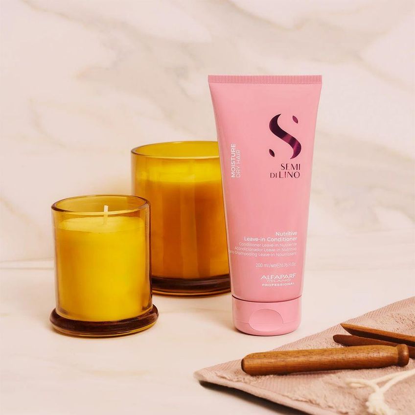 Leave-in Condicionante Semi Di Lino Moisture Nutritive Hidratação Leve 200ml Alfaparf - imagem 3