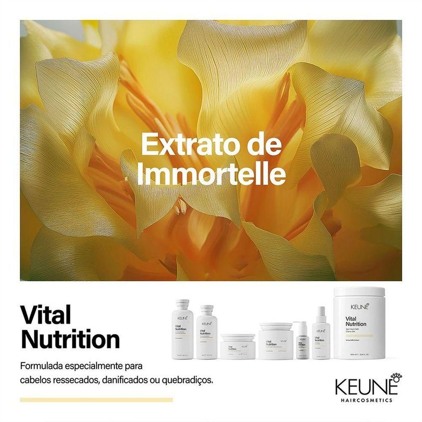 Shampoo Keune Vital Nutrition Nutrição E Maciez Para Cabelos Secos 1L - imagem 3