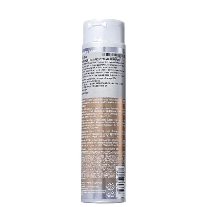 Shampoo Iluminador Blonde Life Realce Da Luminosidade Multicolorido Joico 300ml - imagem 2