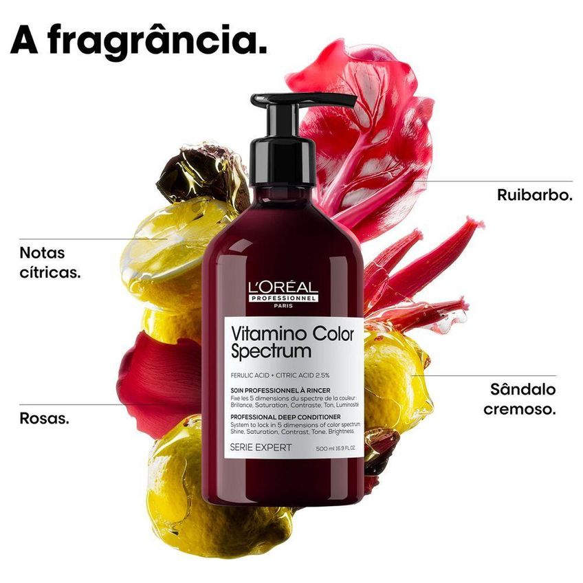 Condicionador Vitamino Color Spectrum Desembaraço Facilitado 500ml L'Oréal Paris - imagem 3