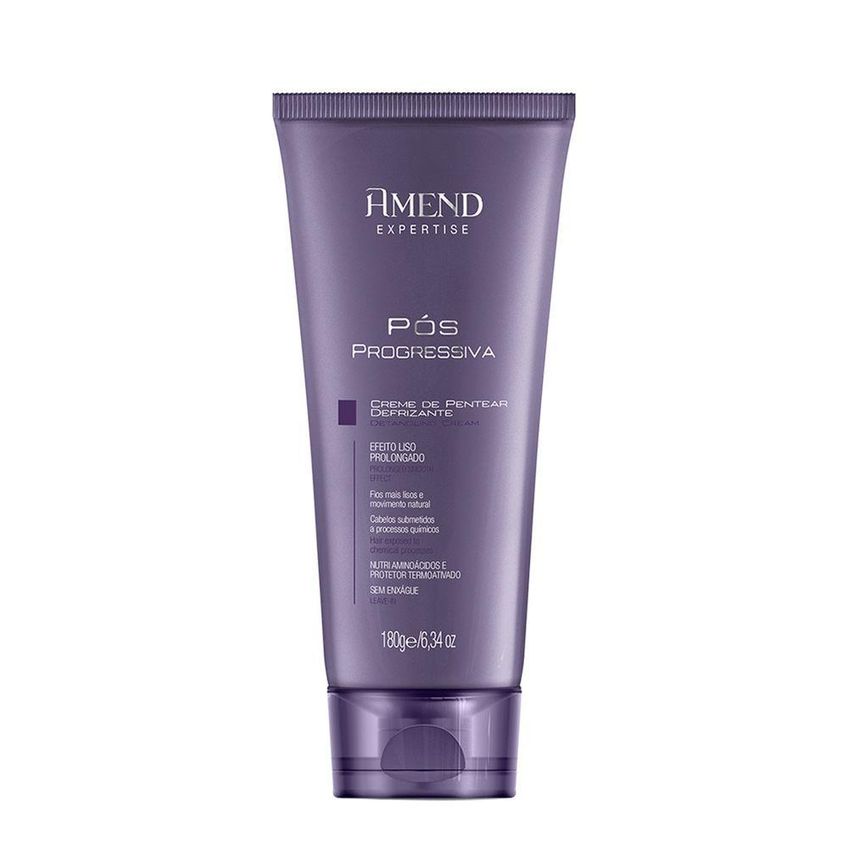 Creme De Pentear Amend Pós Progressiva Protege Da Umidade Multicolorido 180g - imagem 3