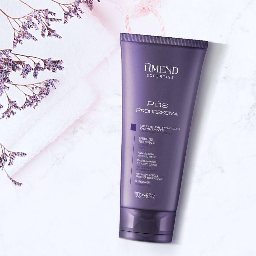 Creme De Pentear Amend Pós Progressiva Protege Da Umidade Multicolorido 180g - imagem 4
