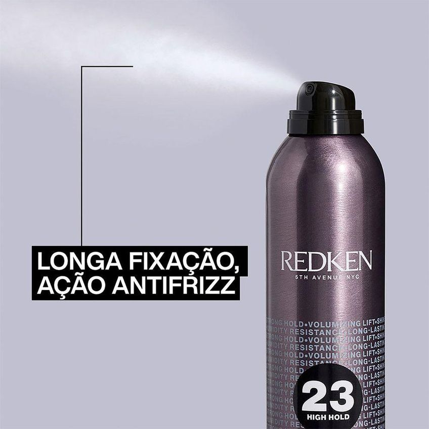 Spray Fixador 23 Strong Hold Hairspray Forte Fixação Fórmula Com Aminoácidos 400ml Redken - imagem 3