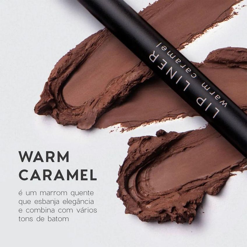 Lápis De Boca Lip Liner Warm Caramel Definição E Cor Intensa Caramelo Oceane 1,2g - imagem 3