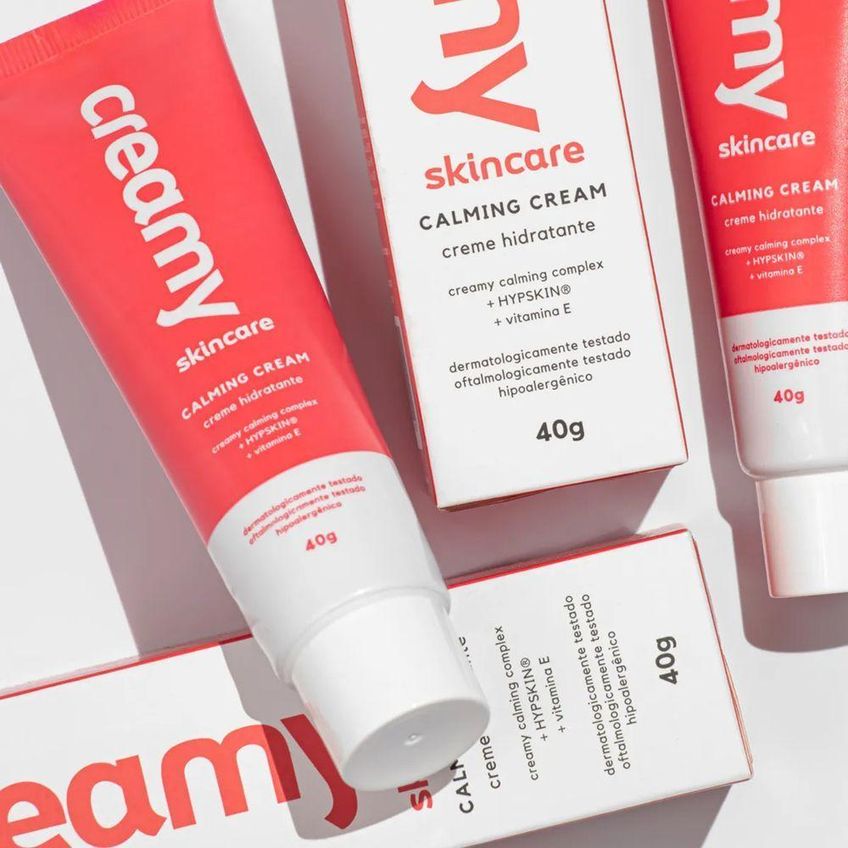 Kit Creamy Skincare Calming Cream E Escova De Limpeza Facial 2 Em 1 Multicolorido 40g - imagem 3