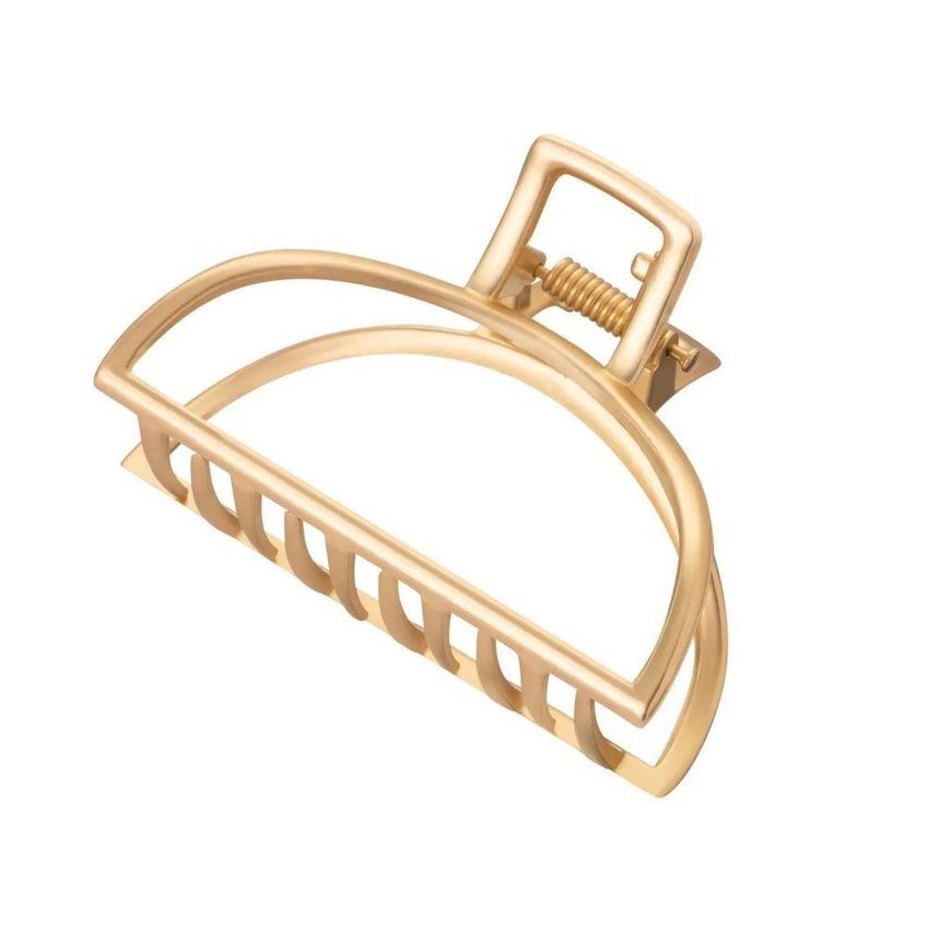 Piranha Para Cabelo Meia Lua Fixação Firme Dourado Proart - imagem 3