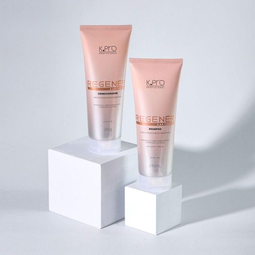 Kit De Tratamento Capilar Regenér Com Shampoo Condicionador Máscara E Acidificante K.pro - imagem 3