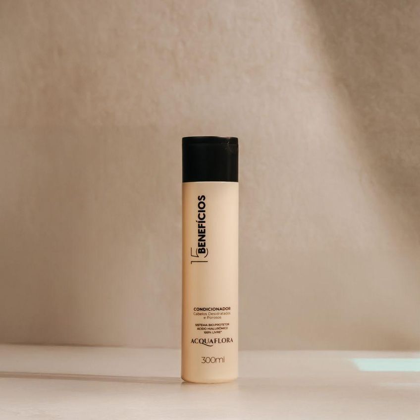 Condicionador 15 Beneficios Desembaraça Instantaneamente Multicolorido Acquaflora 300ml - imagem 4
