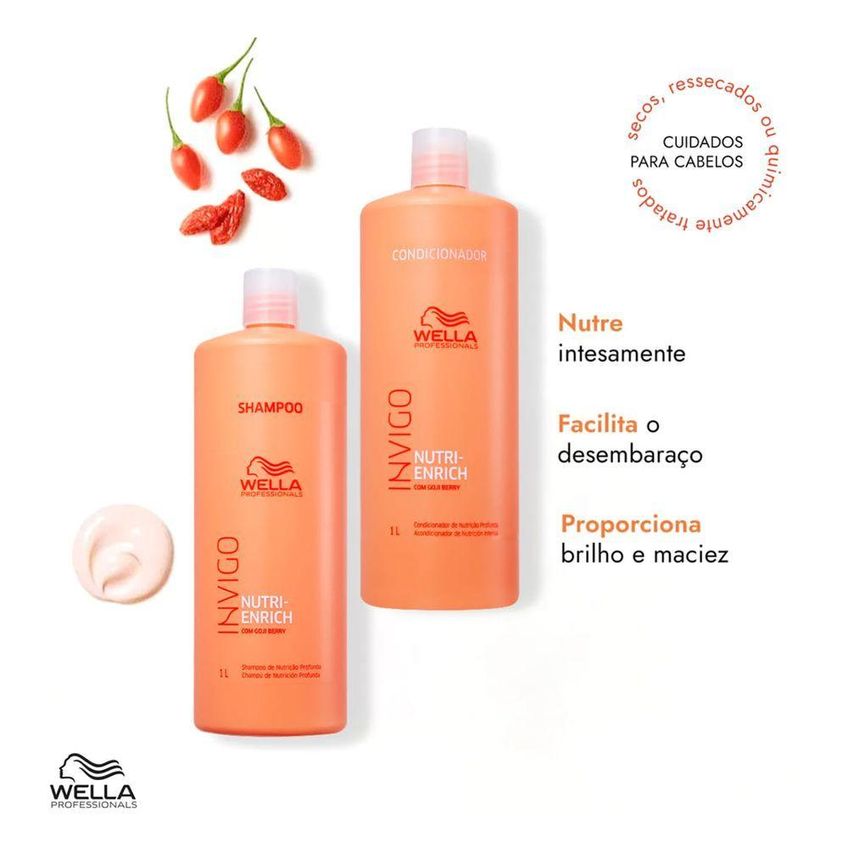 Shampoo Wella Professionals Invigo Nutri-enrich 1l - imagem 3