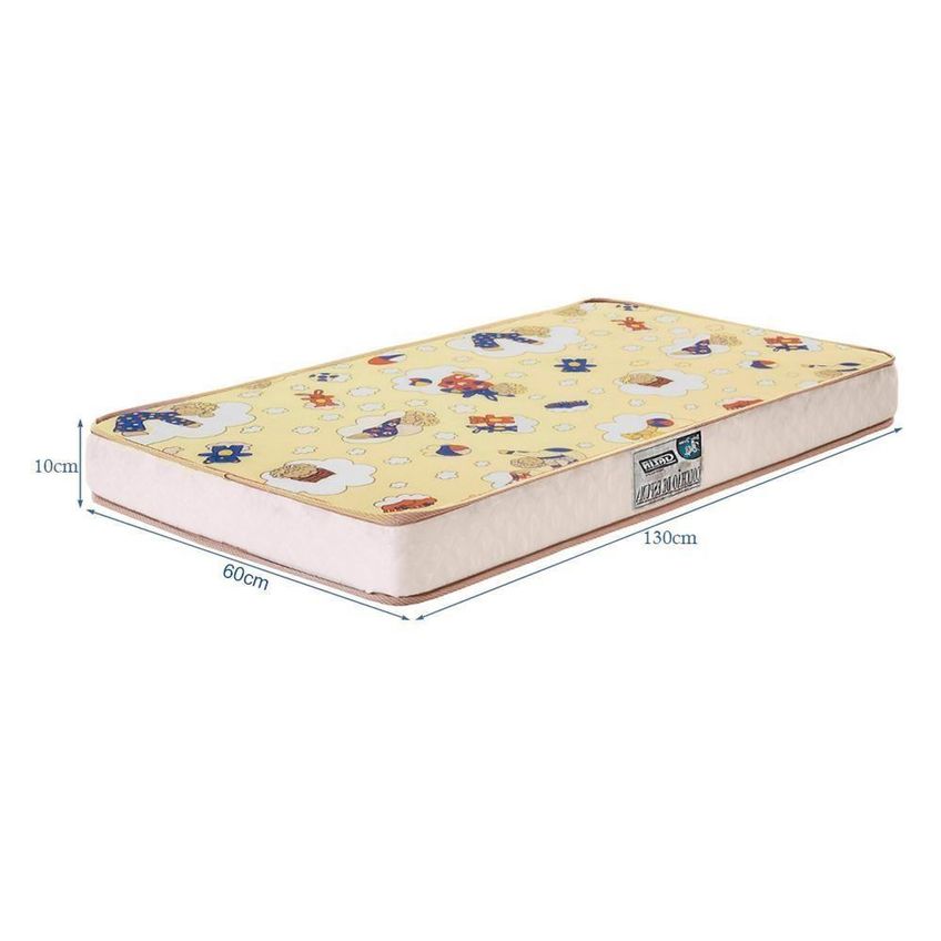 Kit Gêmeos Berço Mel MDF Colchão Supreme Branco Reller Móveis - imagem 3