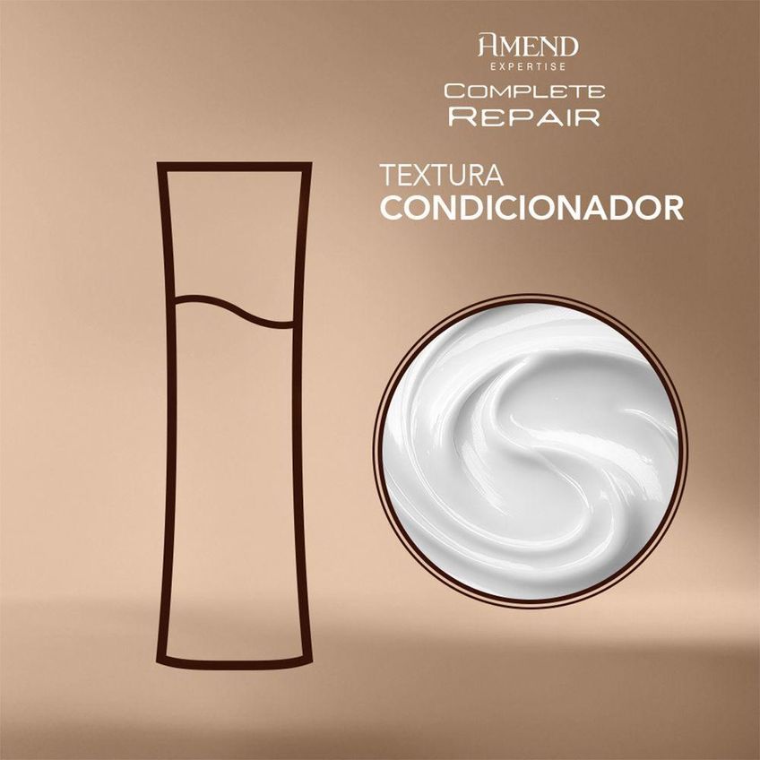Condicionador Reconstrutor Expertise Complete Repair Com Ativos Reconstrutores Amend Cosméticos 1L - imagem 4