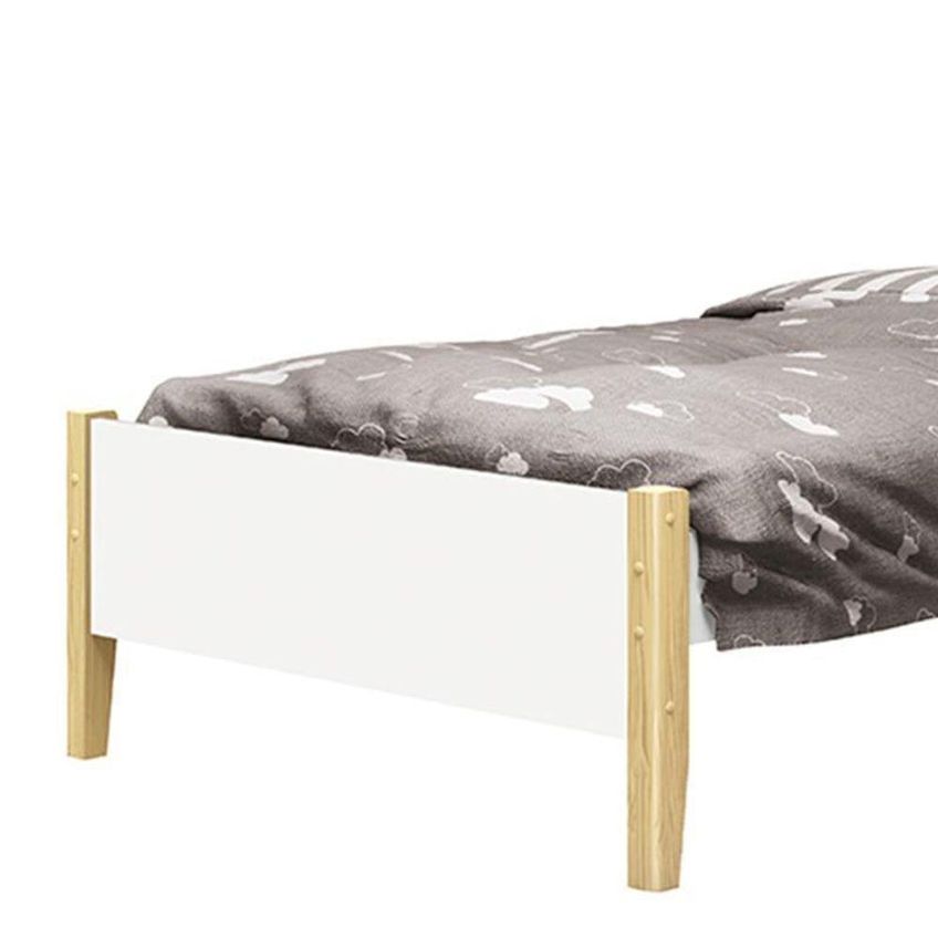 Cama Solteiro Simba Sem Porta Sem Gavetas MDF 203cm Branco Fosco Reller Móveis - imagem 3