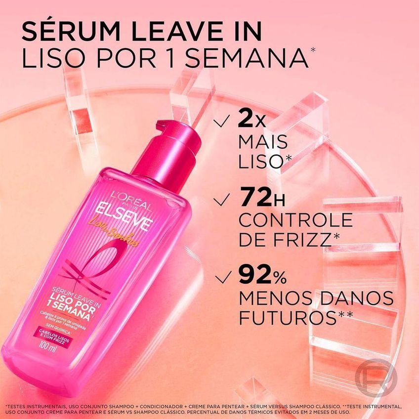 Sérum Leave-in Elseve Liso Dos Sonhos 100ml L'oréal Paris - imagem 2