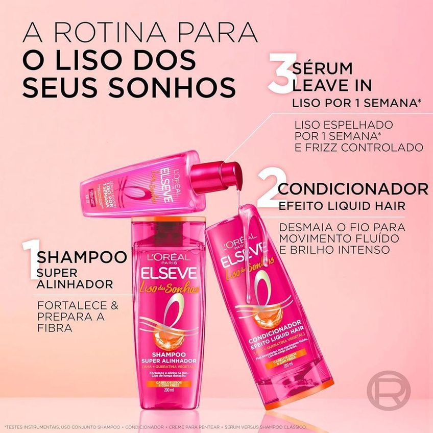 Sérum Leave-in Elseve Liso Dos Sonhos 100ml L'oréal Paris - imagem 5