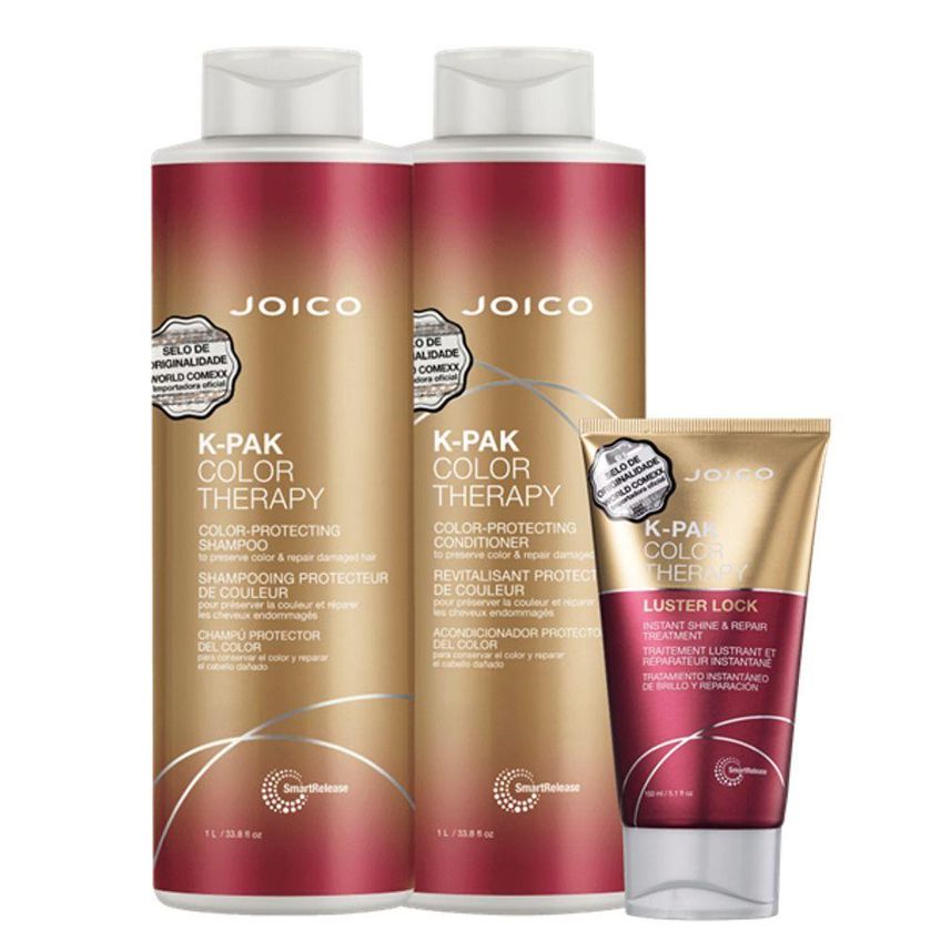 Kit De Cuidados Capilares K-pak Color Therapy Tratamento De Reparação Multicolorido Joico 1l 150ml - imagem 3