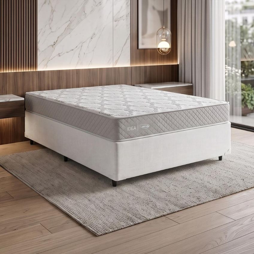 Cama Box Casal Double Face 100% D33 Edén 138x188x55cm Herval - Suporta Até 100kg Por Pessoa - imagem 2