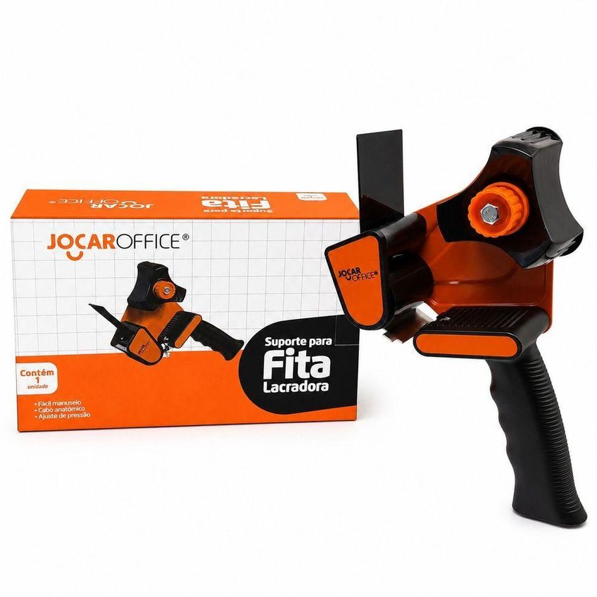 Suporte Aplicador De Fita Adesiva Manual Para Embalagem Caixa E Pacotes Prático Jocar Office - imagem 3