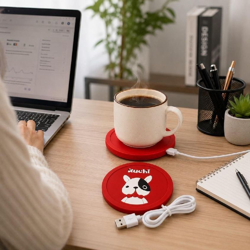 Aquecedor USB Para Copo E Caneca Aquece Bebidas Silicone 12W Multiuso Para Escritório Enviada - imagem 4