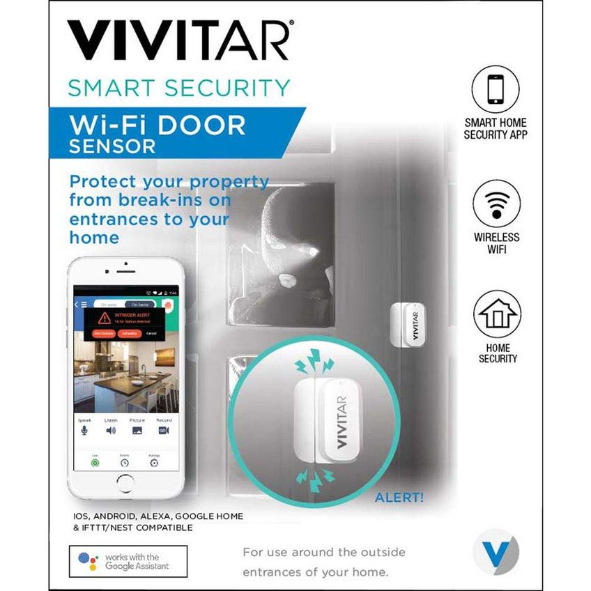 Sensor De Porta Wifi Branco Vivitar – Controle E Alertas Por App - imagem 4