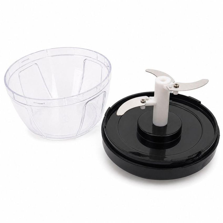 Processador De Alimentos Manual Cortador De Legumes Frutas Alho Cebola Preto - imagem 3