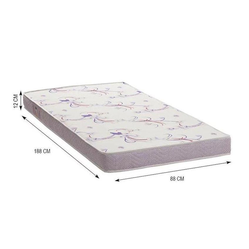Jogo De Quarto Chiara Módulo Aéreo 2 Portas E Cama Com Colchão Mdp Branco Phoenix Baby - imagem 3