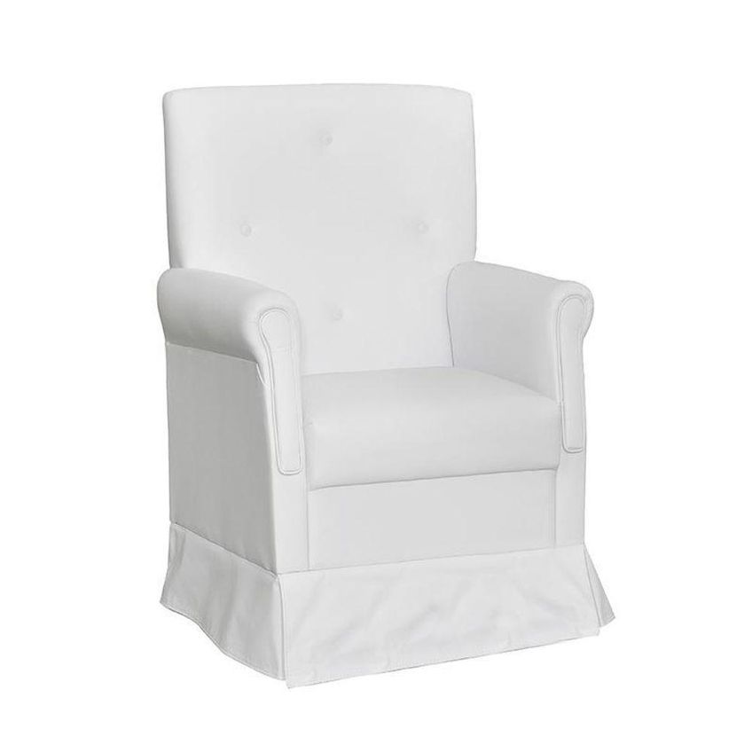 Poltrona de Amamentação Suzi com Balanço e Puff Corino Branco Phoenix Baby - imagem 3