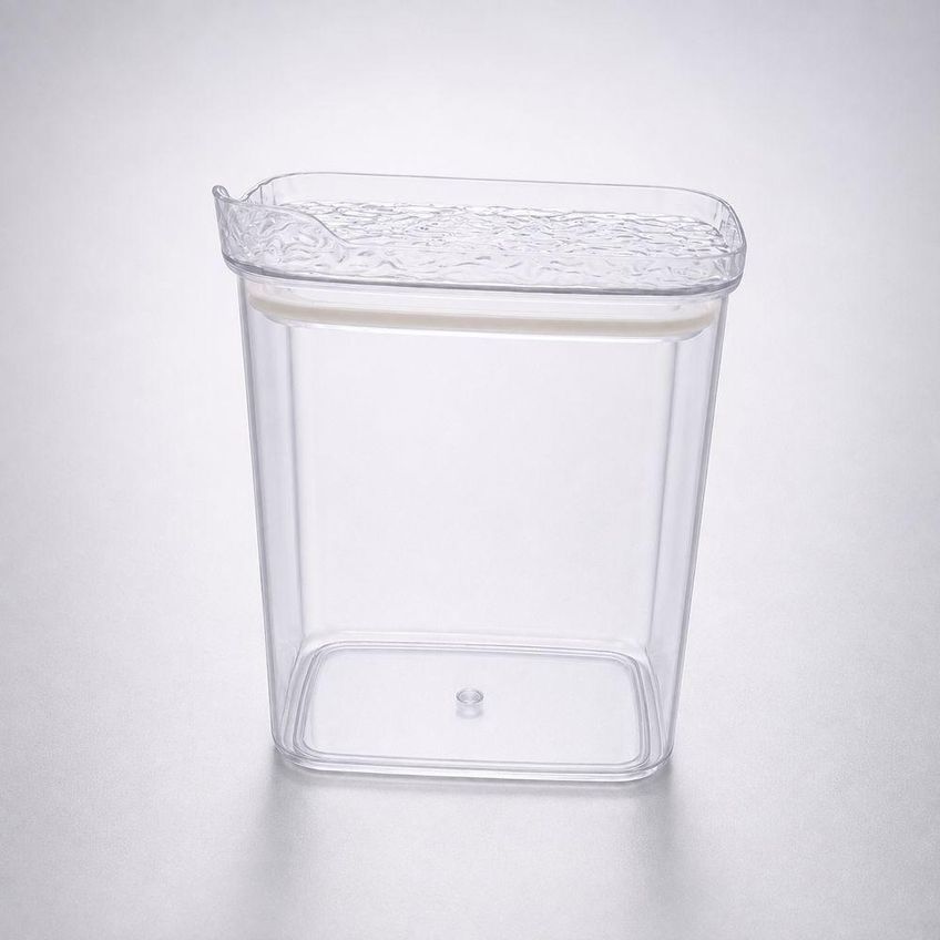 Conjunto 3 Potes Herméticos Transparentes Com Tampa Para Mantimentos 2l 2000ml 900ml 400ml Top Rio - imagem 2