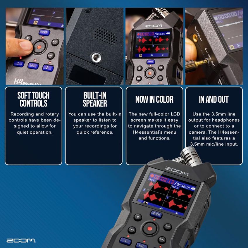 Gravador Portátil Sonicsound H4essential 32-bit Float - imagem 3