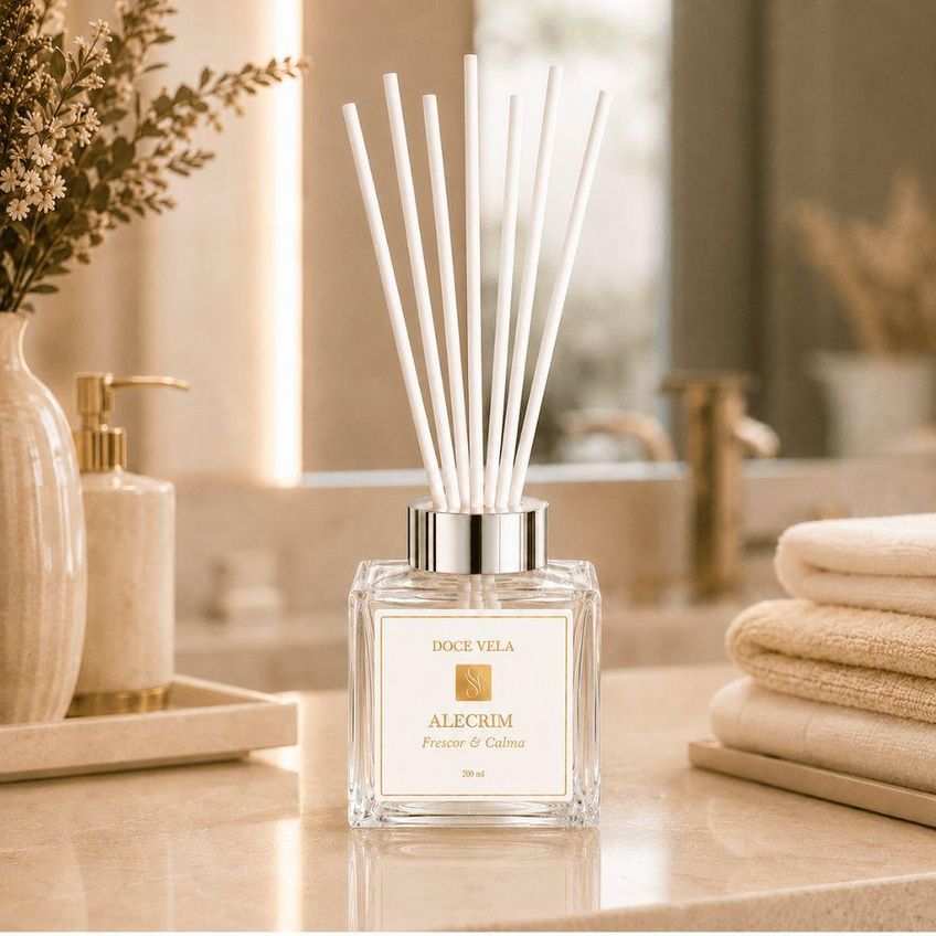 Difusor De Ambientes Alecrim Fragrância Cítrica Aromática Com Varetas 200ml - imagem 3