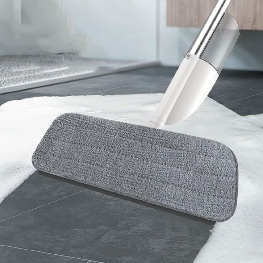 Rodo Mop Spray 3 Em 1 Limpa E Seca Microfibra Inox Profissional - imagem 4